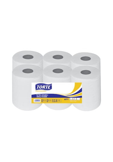 Torte İçten Çekmeli Hareketli Havlu 21 CM 6 Rulo 3 KG