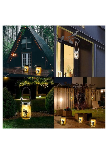 Greentech Güneş Enerjili Dekoratif LED Fener / Askılı Bahçe Feneri / Bahçe Dekorasyon Feneri / GT-SL28