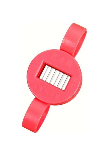 Honeybeeshop Kırmızı Fasulye Dilimleyici Rende Sebze Doğrayıcı Döner Multifonksiyonel Mutfak Aleti Kırmızı