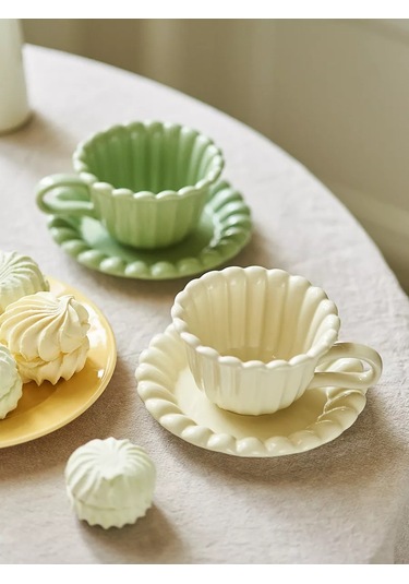 Roomi Seramik Çay Takımı 270 Ml, Set: Fincan Ve Fincan Tabağı 265884576 Yeşil