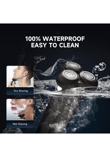 Geeksen Razor Yedek Başlıklı Erkek Elektrikli Tıraş Makinesi Çok Amaçlı Su Geçirmez