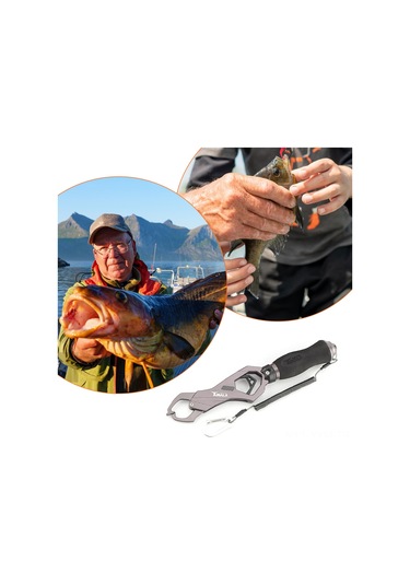 Geeksen Alüminyum Alçıklama 26kg Balık Tartıcı Tutucu - El Yorgunluğunu Azaltır, Güvenli Tutma, Taşınması Kolay Mavi Model