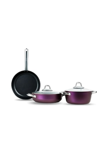 Leggno Master Daily 5 Parça Tencere Seti-metalik Mor