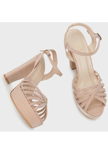 Lela Simli Platform Topuklu Bayan Ayakkabı 34718407023 Rose