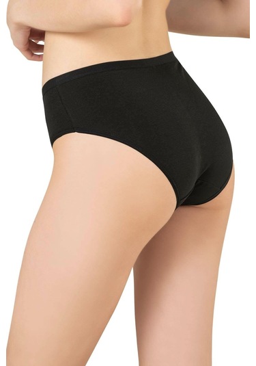 Kadın 3'lü Paket Pamuklu Yüksek Bel Battal Bato Külot Özk 26800-desenli Desenli