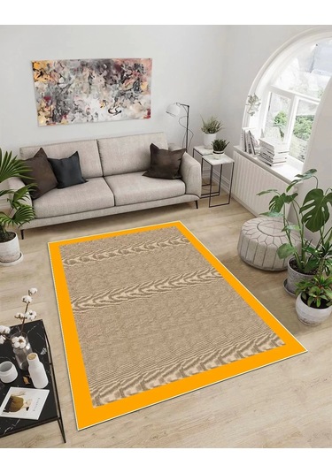 Dijidekor Işıltı Koleksiyonu Model297 Süngerli Dijital Baskılı Saçaksız Mutfak Halısı Yolluk