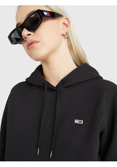 Tommy Hilfiger Tommy Hılfıger Kadın Sweatshırt Dw0dw09228-bds Siyah
