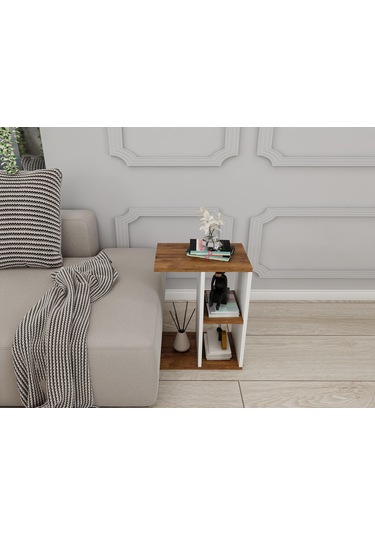 İvriz Yan Sehpa Amalfi-beyaz