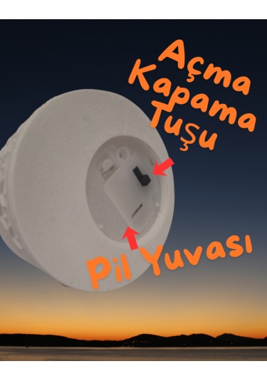 Işıklı Kış Küresi Beyaz