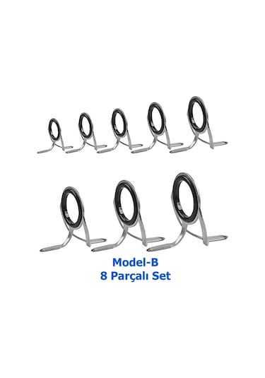 MSO Olta Balıkçılık Paslanmaz & Seramik Kamış Yenileme Halkaları  Set
