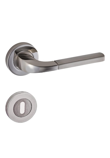 Doğanlar Berat Lüx Rozetli Kapı Kolu Nikel Saten