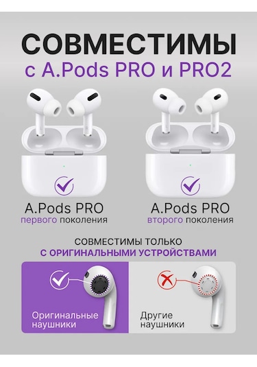Canvaland Airpod Pro Ve Pro 2 İçin Kulak Kılıfları 275427825 Beyaz