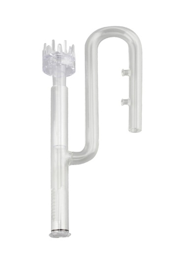 Yifomall Akvaryum Filtre Bardakları İçin Yüksek Borosilikat Cam Giriş Borusu - Yüzücü Yağ Filtrasyonu - 360 Döner - 13mm Dış Çap