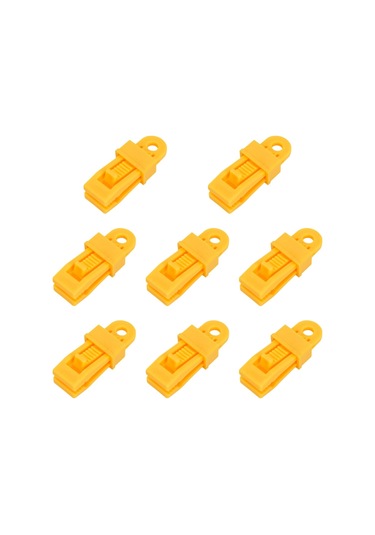 Homyl 8 Adet Branda Klipsleri Askıları Kelepçeleri Sarı Sarı