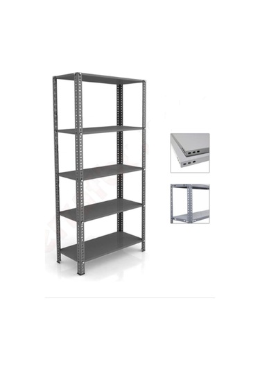 Mekoraf Mekoraf 31 X 93 2.5 Metre 5 Katlı Arşiv Rafı Depo Rafı Çelik Raf