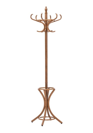 Adore Mobilya Handy Mate Dorya 12'li Ahşap Askılık Ceviz 51 x 185 x 51 CM Ceviz