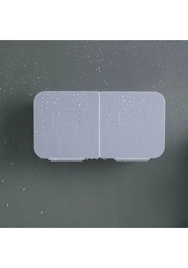 Mor Banyo Organizatör Pamuk Pedleri Depolama Plastik Çubukla Tutucu Duvara Monte Tampon Konteyner Pamuklu Çubukla Tutucu Kozmetik Organizatör Mor