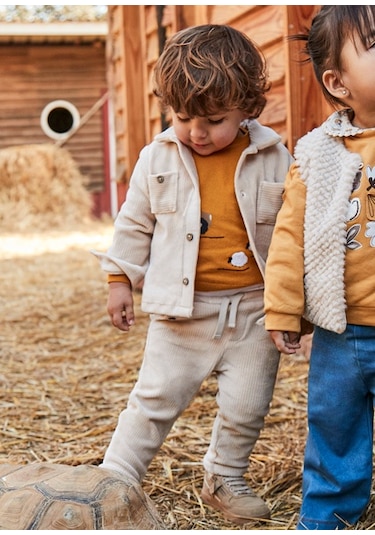 Mayoral Bej Erkek Bebek Kadife Pantolon 2510 Bej