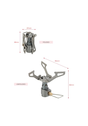 Yuntech01 Lixada Titanyum Çelik Ocak 2700w + Isıtıcı, Ultralight 25g , Evrensel Kullanim, Çevre Dost, Outdoor Kamp Malzemesi Çok Renkli