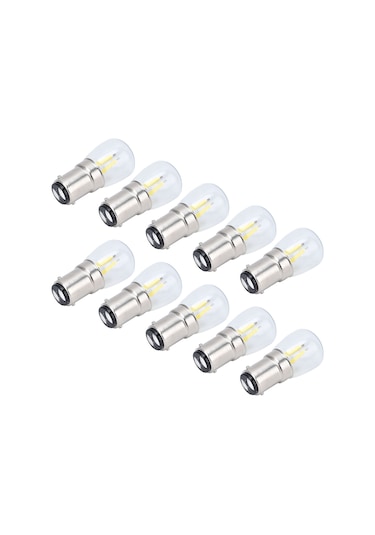 Shineyee B15d Beyaz Işık Ampulü 2w 50000 Saat 360 Derece Soğutma Avize Tavan Lambası Duvar Lambası Masa Lambası Uyumlu 10 Adet Paket