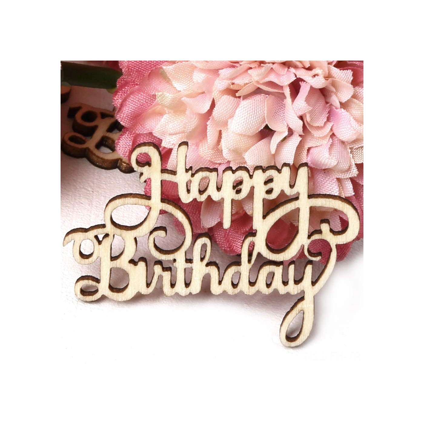 Folinda Ahşap Vintage "happy Birthday" Dekoratif Levha, Ev/open Air Parti Düzeni, 15 Adet/set, Canlı Atmosfer Eklentisi