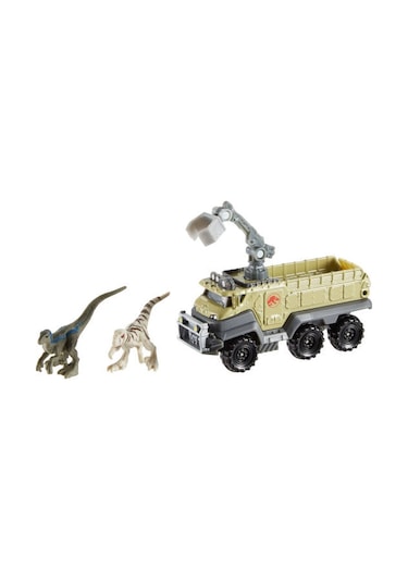 Matchbox Jurassic World Dino Transporter Arabaları Velocıraptor B Çok Renkli