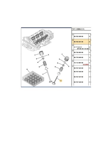 Subap Gaydı 208 301 C-elysee 12v G0286-9676359180