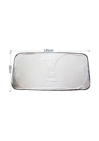 Lemestar Araba Güneşlik Seti - 6 Parça Gümüş Kaplamalı Ön Arka Cam Koruma Diğer