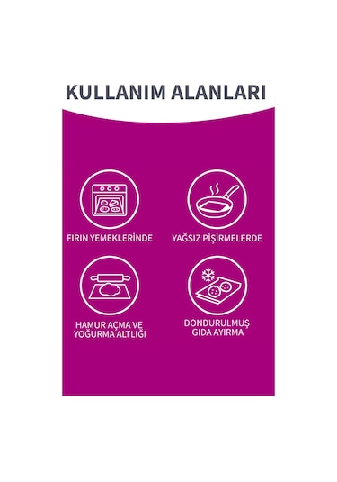 Natura Ağartılmamış Hazır Kesilmiş Pişirme Kağıdı 10 Lu