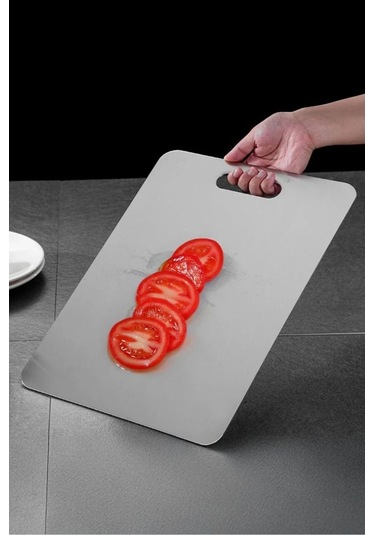 Perotti 90194 Cutmate Çelik Mutfak Kesme Tahtası 1302090194 Gri