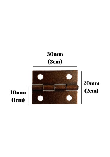 Bronz Tavla Menteşesi Mobilya Kutu Menteşesi 2 Adet Bronz En:3cm Boy:2cm