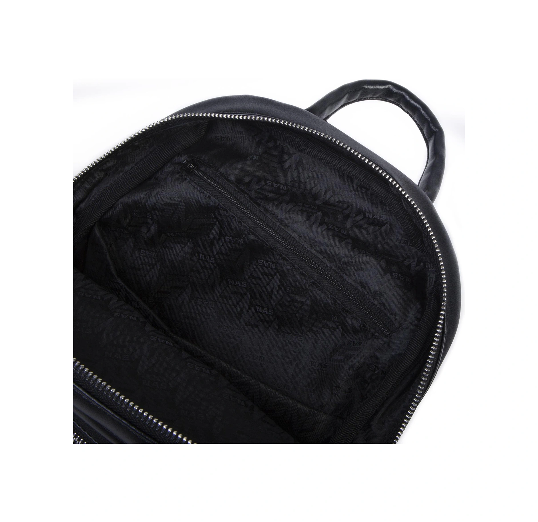 Nas Bag Kadın Çok Gözlü Sırt Çantası Siyah Nero Siyah