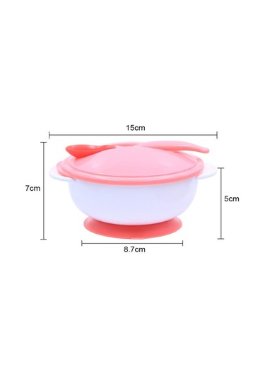 Pembe Bebek Besleme Sofra Çocuk Tabağı Enayi Kase Pembe