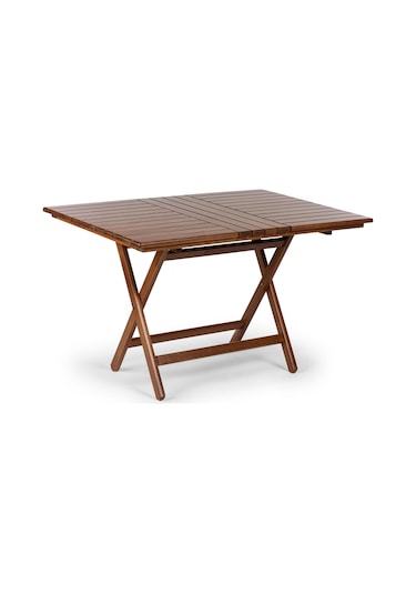 Atina Katlanır Masa 70cm 120cm Kahverengi
