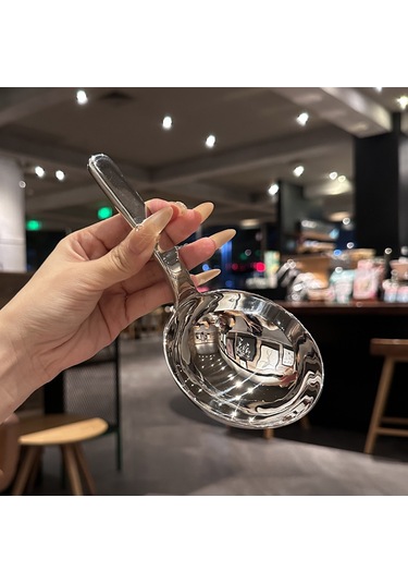 Youtek 18-10 Paslanmaz Çelik Kısa Saplı Büyük Başlı Servis Kaşığı - Çorba, Pirinç Ve Makarna Servisi İçin Ergonomik Tasarım Diğer