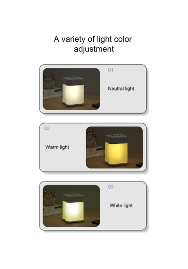 Yaozixia Yatak Başucu Renkli Ortam Işığı Usb Gece Lambası Şarj Edilebilir Açık Hava Mini Kamp Lambası Kancalı Pat Işıkları Diğer