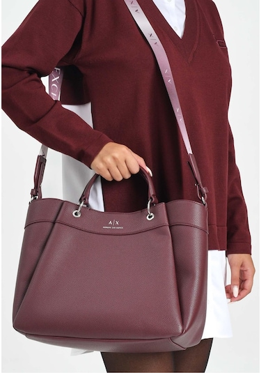 Armani Exchange Kadın El Ve Çapraz Askılı Çanta 942910cc783 Bordo