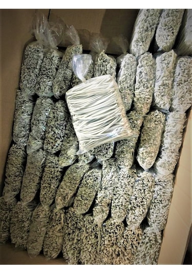 Pvc Kaplı 10 Cm'lik Kesilmiş İnce Bağ Teli, Klips Beyaz 500 Gram, Adet -