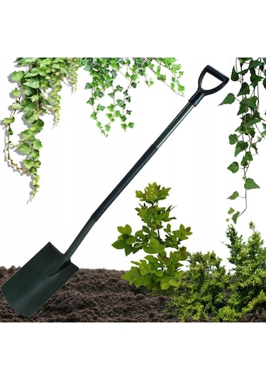 Fiskars 1004812 Ergonomik Bahçe Küreği Düz Uçlu