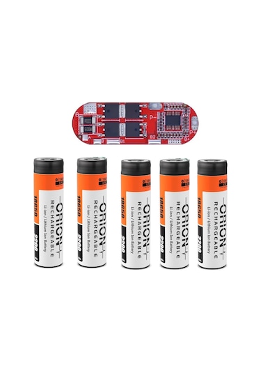 5 Adet Orion Li-ion Pil Ve 5s 25a Bms.
