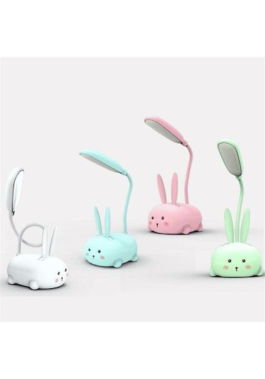 Akrobatik Şarjlı Tavşan Masa Lambası Yeşil