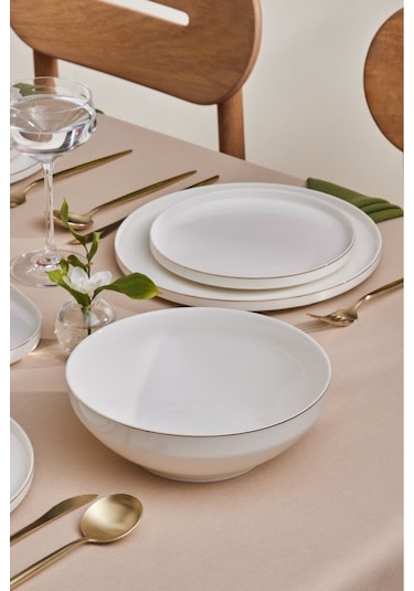 Karaca  Stream Bone Light Bach 29 Parça 6 Kişilik Yemek Takımı Gold