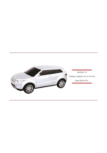Torima D88 Bluetooth Hoparlör Suv Araba Tasarımlı 16w Fm Usb Selfie Speaker Beyaz