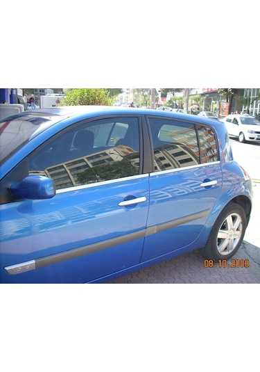 Renault Megane 2 Krom Cam Çıtası Hb 2004-2010 4parça