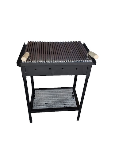 Ateş Tuğlalı Steak Döküm Izgaralı Mangal