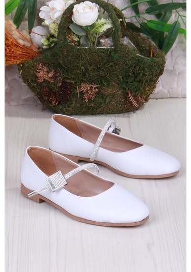 Fort 01-625 Soft Taş Toka Detaylı Rahat Kadın Babet Ten