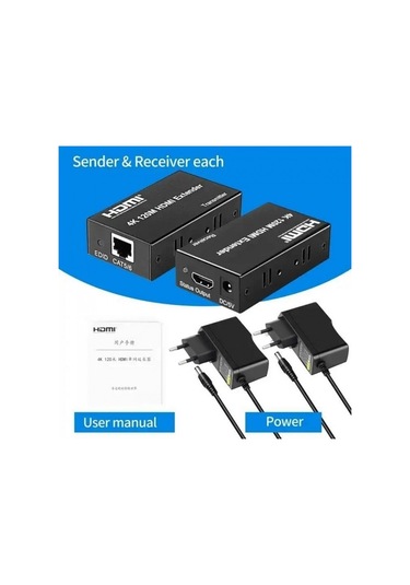 Hdmı 4k 120m Extender Alıcı -verici Transmitter Receiver Hdmı Genişletici