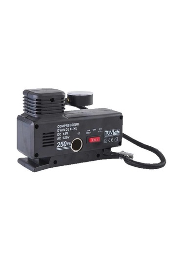 220 Volt-12 Volt 250 Psi Psi Kompresör Lastik Hava Şişirme Oto Pompası Fişli Çakmaklıklı 1