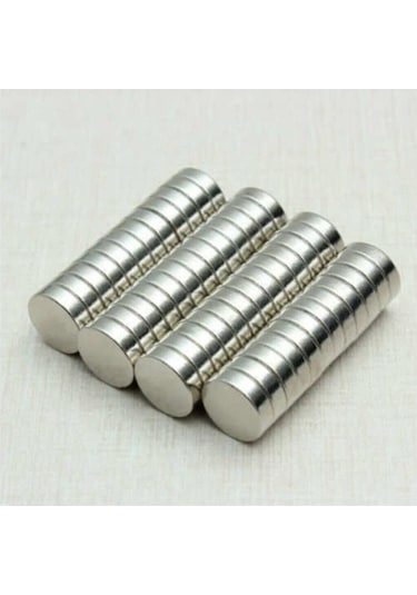 10 Adet Yuvarlak, Neodyum Mıknatıs, 10x3 Mm, Süper Güçlü Magnet