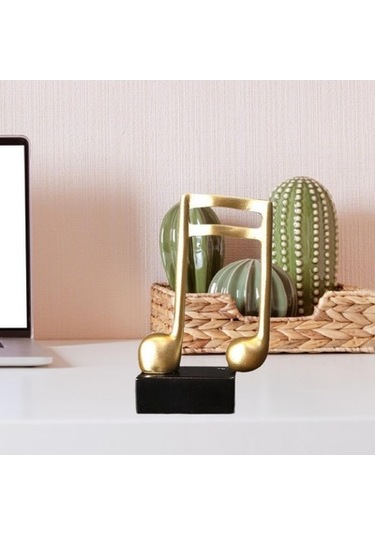 Lijinxu Müzik Notu Heykel Masa Centerpiece Kitaplık Stil-c